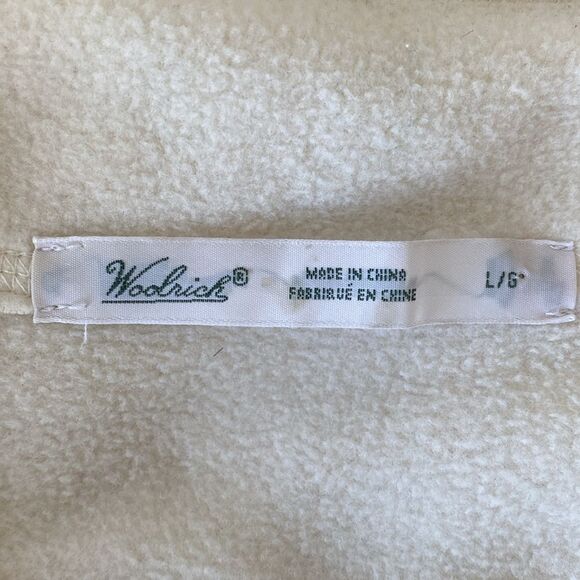 Woolrich Women’s 1/4 Zip Cream Cowl Neck Sweater L breathable Gorpcore Coastal - Picture 6 of 11